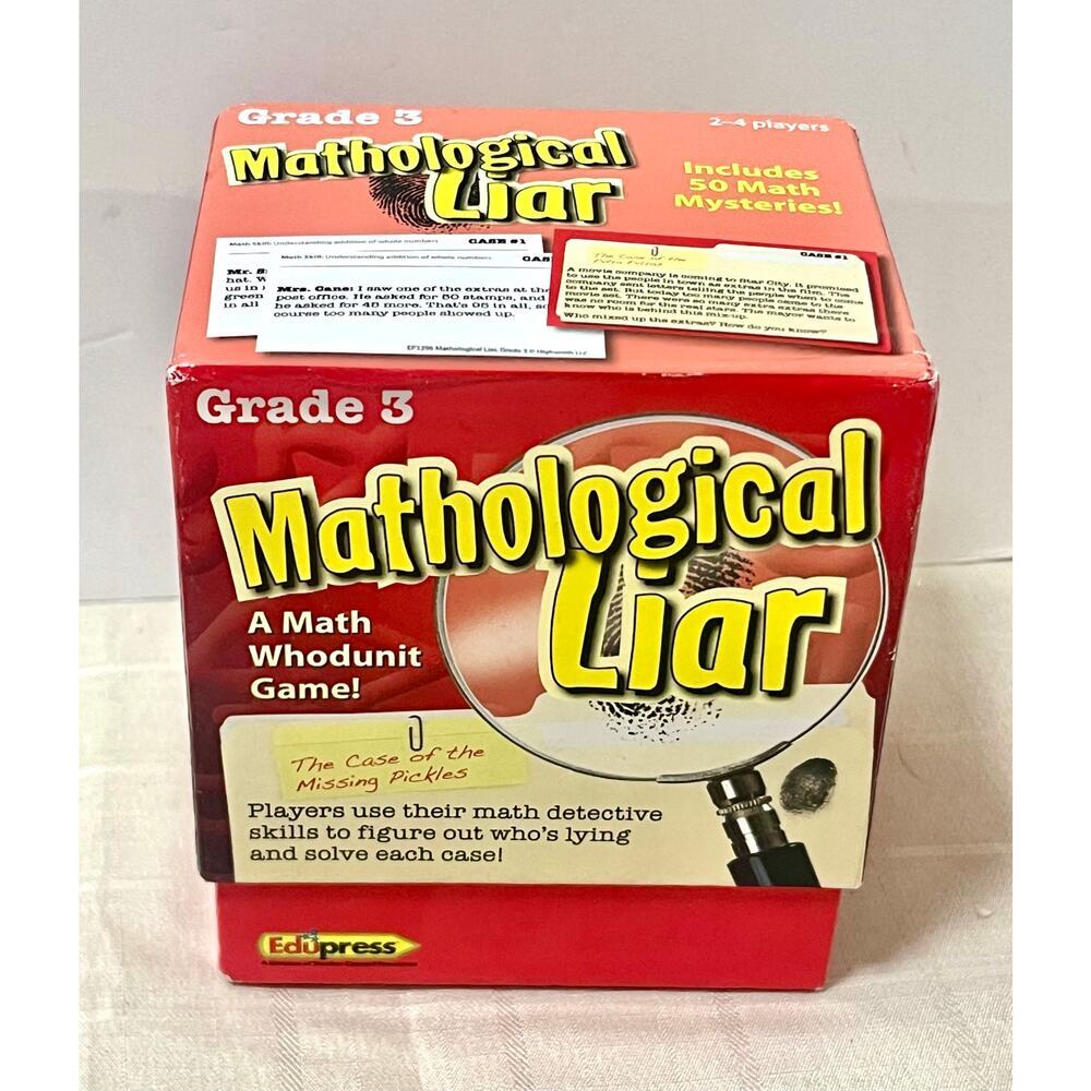 Mathological Liar Game Grade 3 educational numbers Math  by Edupress